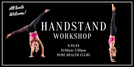 Imagem principal do evento Handstand Workshop!
