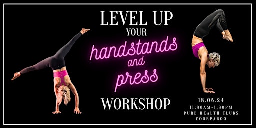 Imagem principal do evento Handstands + Press Handstand Workshop!