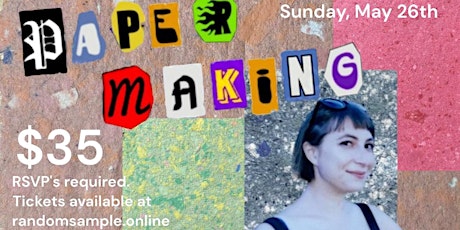 Paper Making Workshop with Nicole Maron