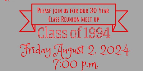 Flint Northern Class of 1994 30 year Reunion