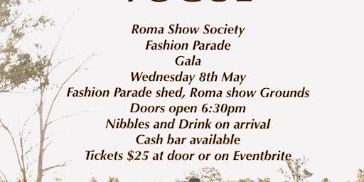 Primaire afbeelding van Roma Show Fashion Parade Gala Night