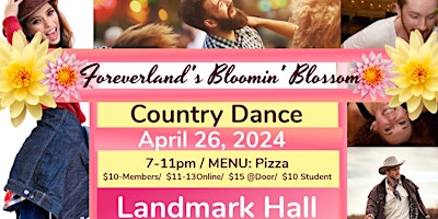 Imagem principal do evento Foreverland's Bloomin' Blossom Country Dance
