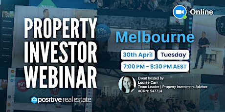 FREE Melbourne Property Investor Webinar 30/04/24, Tuesday