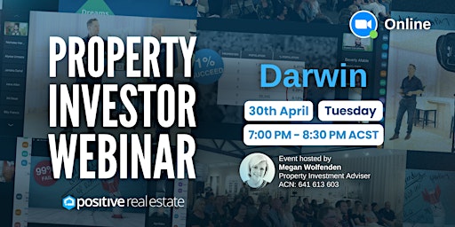FREE Darwin Property Investor Webinar 30/04/24, Tuesday  primärbild