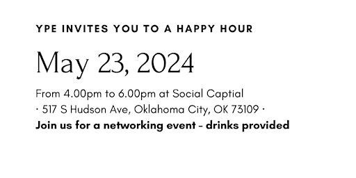 Image principale de YPE OKC May Happy Hour