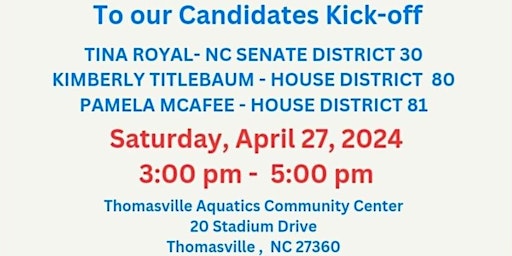 Image principale de Davidson County Candidates Kick-off Event