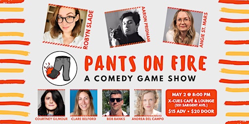 Imagem principal do evento Pants on Fire: A Comedy Game Show #19