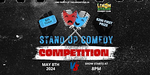 Imagem principal do evento Stand-Up Comedy Competition | Wednesday, May 8th @ The Lemon Stand
