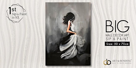 Sip & Paint Night : BIG Canvas - Ethereal Elegance primary image
