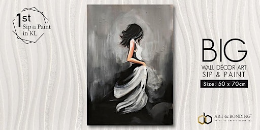 Sip & Paint Night : BIG Canvas - Ethereal Elegance