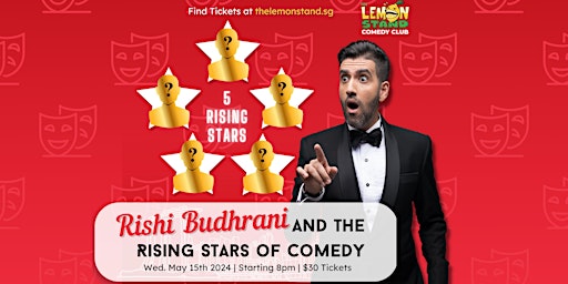 Rising Stars with Rishi Budhrani | Wednesday, May 15th @ The Lemon Stand primary image