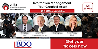 Imagem principal do evento AIIA – SA Information Management – Your Greatest Asset