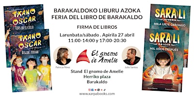 Imagen principal de Feria del libro de Barakaldo. Sabado 27 de abril en El gnomo de Amelie