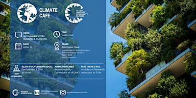 Imagem principal do evento Climate Café: Sustainable Cities - Planning & Building