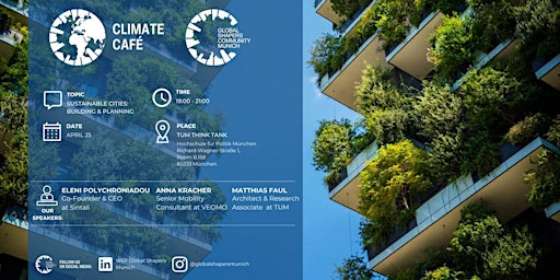 Immagine principale di Climate Café: Sustainable Cities - Planning & Building 