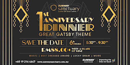Primaire afbeelding van Sunway Sanctuary's 1st Anniversary Dinner