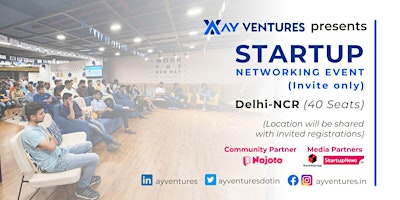 Image principale de Startup Networking Event (Invite Only) - April 27 by AY Ventures