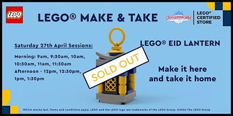 Eid Lantern LEGO Make and Take - 9:30am