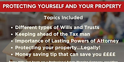 Imagem principal do evento Learn How to Protect Yourself and Your Property with Wills and Trusts