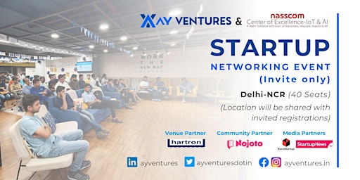 Imagem principal do evento Startup Networking Event (Invite Only) by AY Ventures