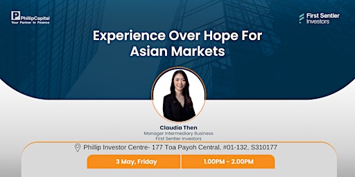 Imagem principal do evento Experience over hope for Asian markets