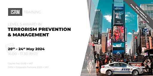 Immagine principale di Level 5 Award in Terrorism Prevention & Management 