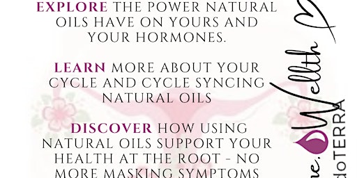 Natural Oils for Women’s hormones, health and wellbeing primary image