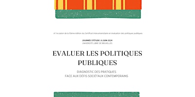 Primaire afbeelding van Journée d'étude en évaluation des politiques publiques