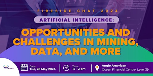 Primaire afbeelding van Fireside Chat: Artificial Intelligence: Opportunities and Challenges in Mining, Data, and More