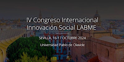 Imagem principal do evento IV CONGRESO INTERNACIONAL INNOVACIÓN SOCIAL LABME (PRESENCIAL)