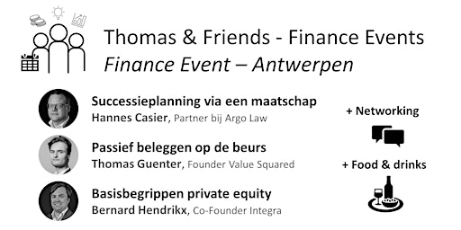 Image principale de Finance Event: Successieplanning, Passief Beleggen & Private Equity