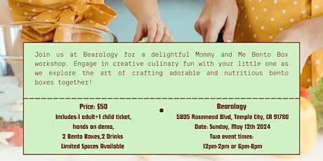 Mommy & Me Bento Workshop