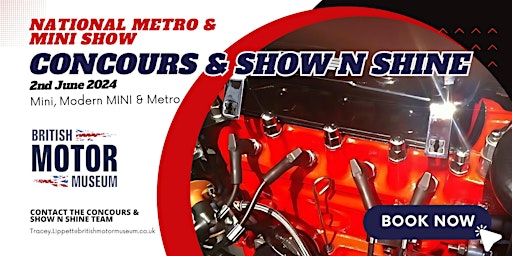Primaire afbeelding van Concours & Show n Shine @ The National Metro & Mini Show 2024