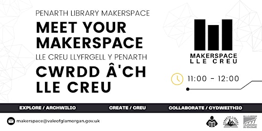 Imagem principal do evento Meet your Makerspace / Cwrdd â'ch gofod gwneuthurwr