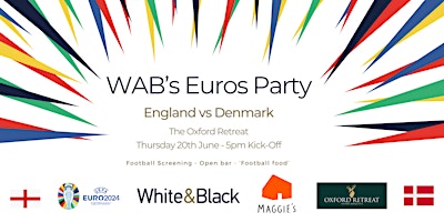 Imagem principal do evento WAB's Euros Party - England vs Denmark