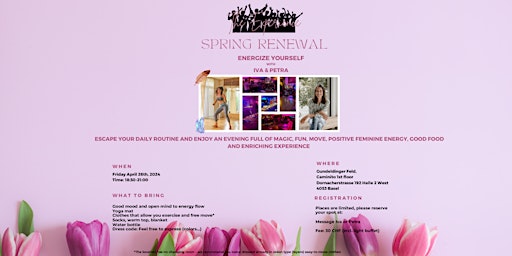 SPRING RENEWAL: ENERGIZE YOURSELF WITH IVA & PETRA primary image
