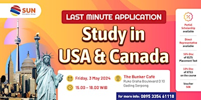 Last Minute Application Study in USA & Canada primary image