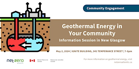 Geothermal Energy in Your Community Information Session in New Glasgow