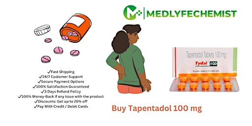 Tapentadol 100 mg Online | Buy In USA | +1-614-887-8957 primary image