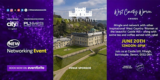 Immagine principale di West Country Women Awards - Networking at Castle Hill 
