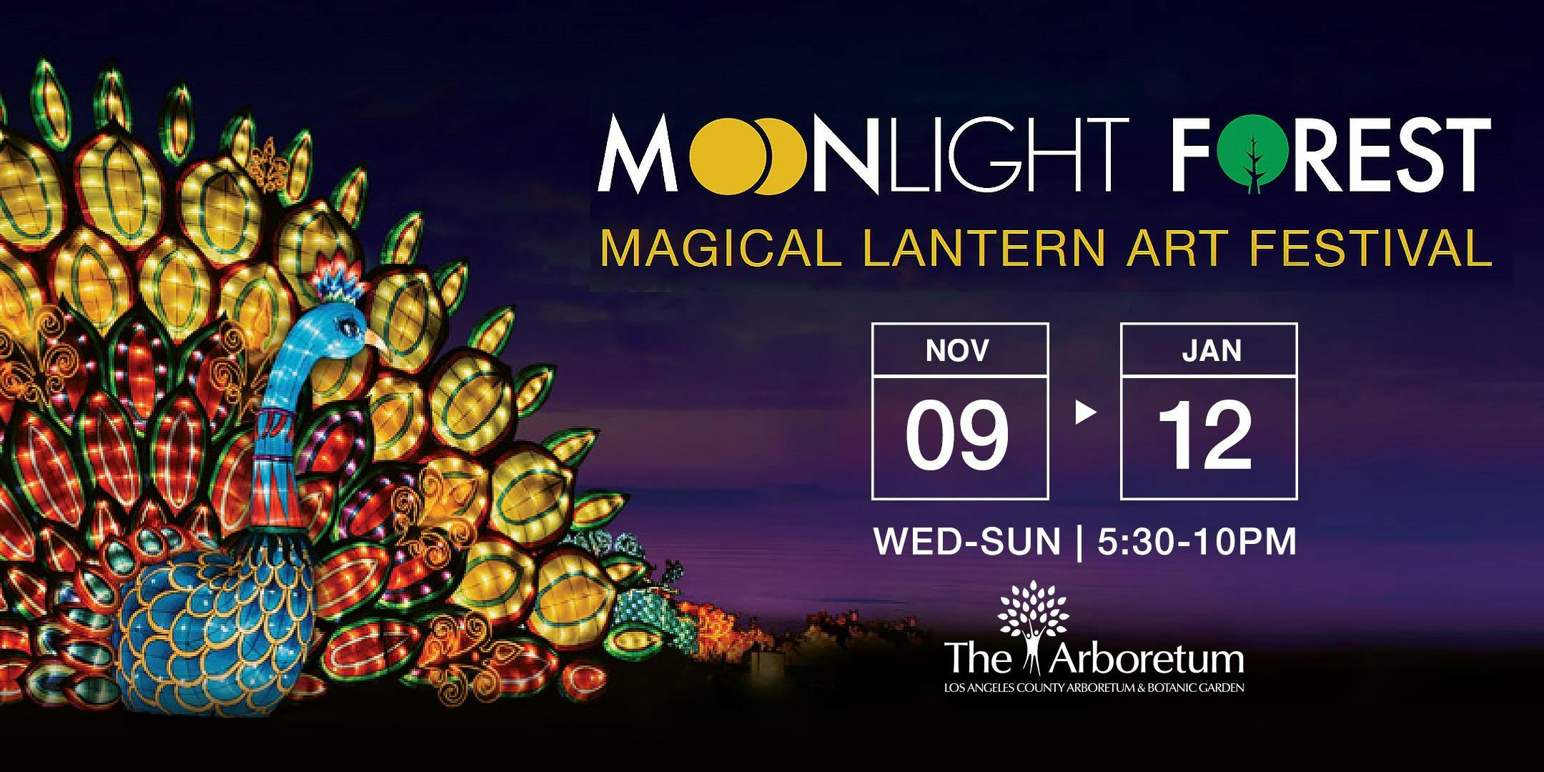 Moonlight Forest - Lantern Art Festival at the Los Angeles Arboretum | 2019