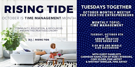 Tuesdays Together October Meetup - TIME MANAGEMENT primary image