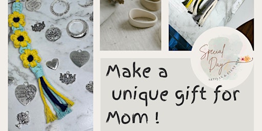 Image principale de Mother's Day Gift DIY - Macrame Key Ring