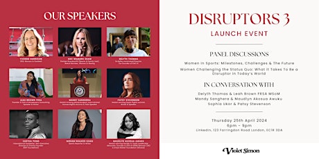 Disruptors 3 Launch Event