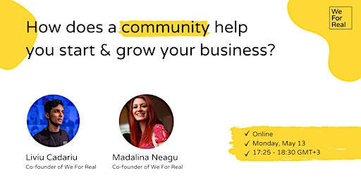 Imagen principal de How does a community help you start & grow your business?