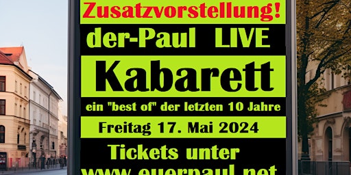 Imagem principal do evento der-PAUL Best of! Zusatzvorstellung