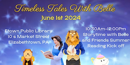 Timeless Tales With Belle Summer Reading kick off primary image