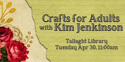 Immagine principale di Crafts for Adults with Kim Jenkinson 