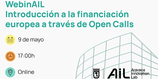 Imagem principal do evento WebinAIL - Introducción a la financiación europea a través de Open Calls