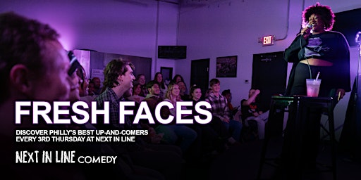 Imagem principal do evento Fresh Faces Comedy Showcase: Catch Philly’s Best Up-And-Comers